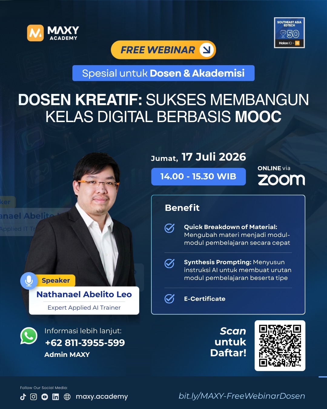 DOSEN KREATIF: SUKSES MEMBANGUN KELAS DIGITAL BERBASIS MOOC